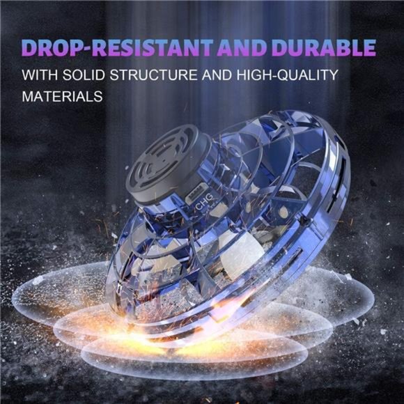 Hand Operated Drones for Kids or Adults, Flying Spinner Mini Drones,360°Rotation - Picture 5 of 6